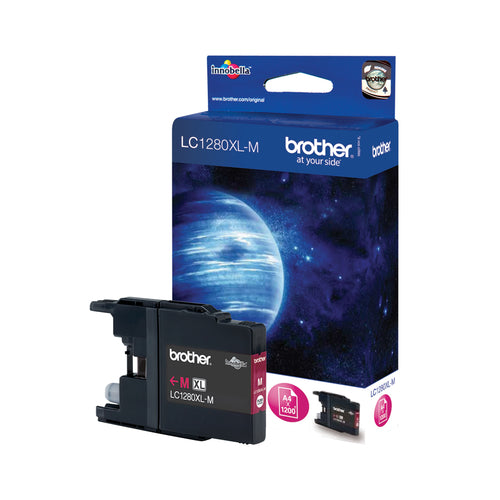 Brother LC1280XLM ink cartridge 1 pc(s) Original High (XL) Yield Magenta Brother LC1280XLM ink cartridge 1 pc(s) Original High (XL) Yield Magenta